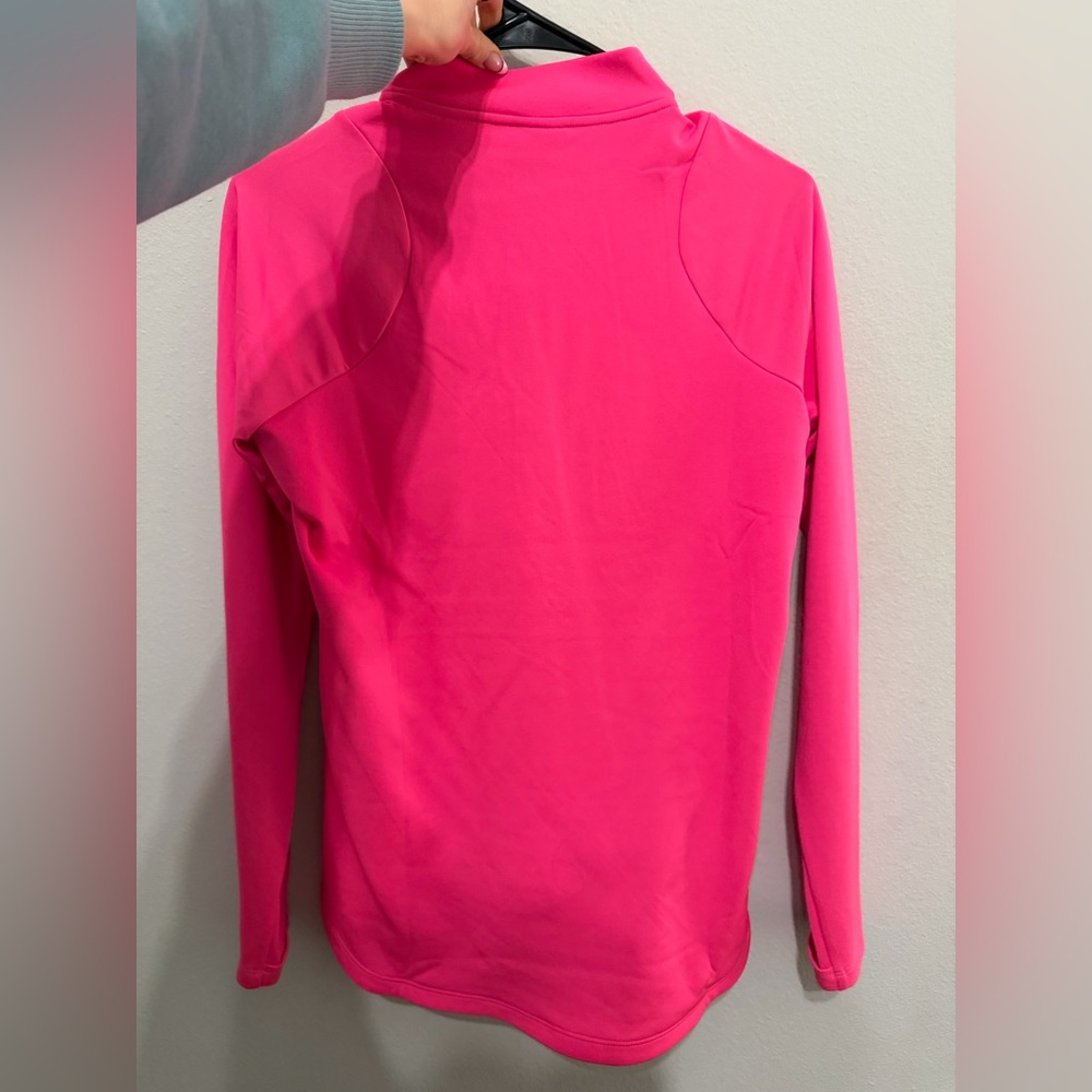 Nike Pink Long Sleeve Quarter Zip - Picture 2 of 4